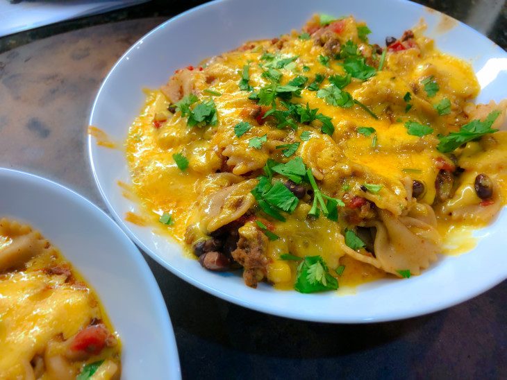 clean eating taco pasta