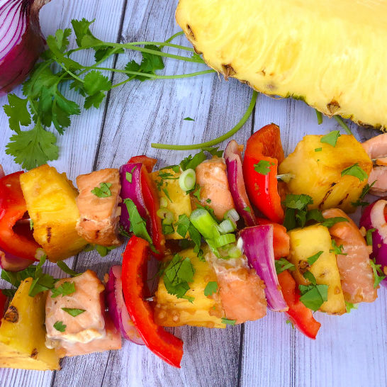 Asian Salmon Kebabs