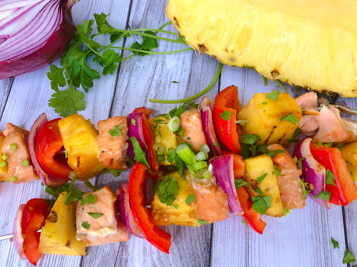 Asian Salmon Kebabs