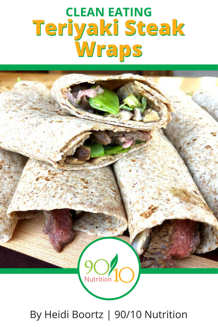 Healthy Teriyaki Steak Wraps