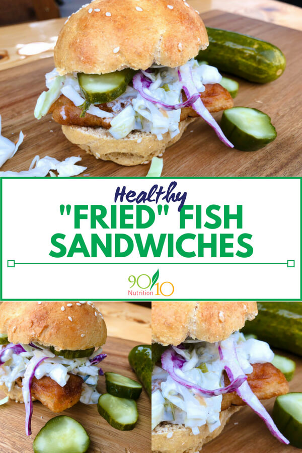 Healthy Fried Fish Sandwiches