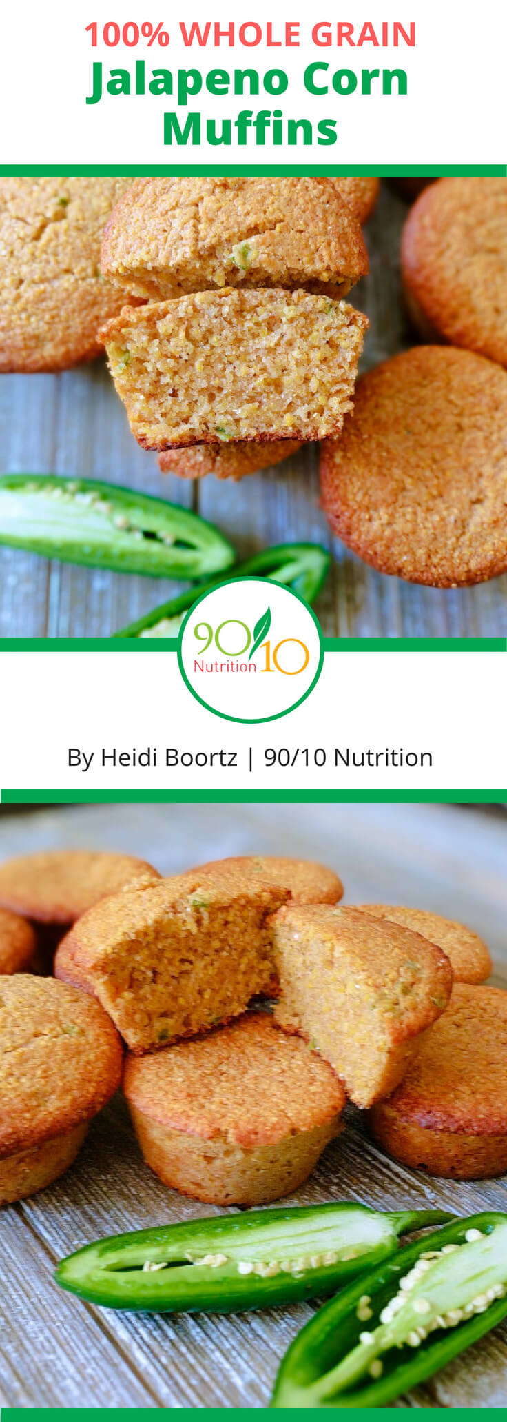 Whole Grain Jalapeño Corn Muffins