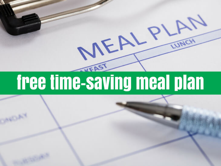 6 Day Time-Saving Family Meal Plan (with shopping list)