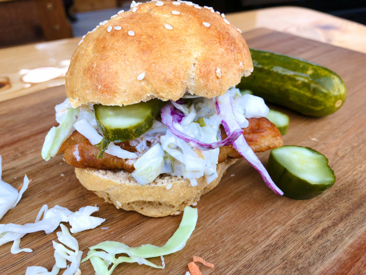 Healthy Fried Fish Sandwiches