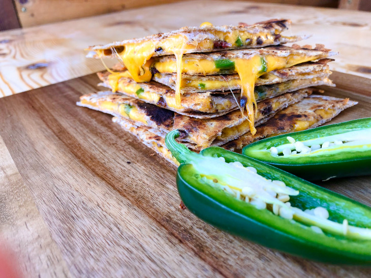 Bacon Cheddar Jalapeño Quesadillas