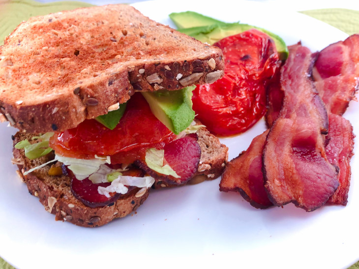 Bacon, Avocado, and Blistered Tomato Sandwiches
