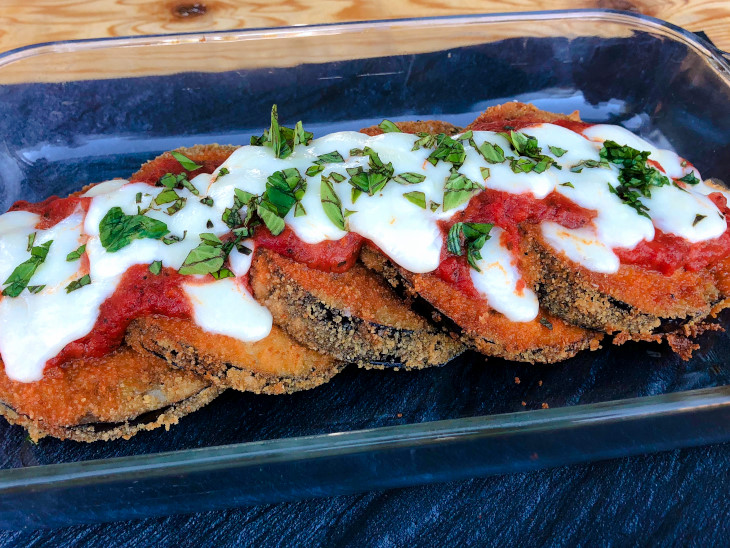 Clean Eating Eggplant Parmesan