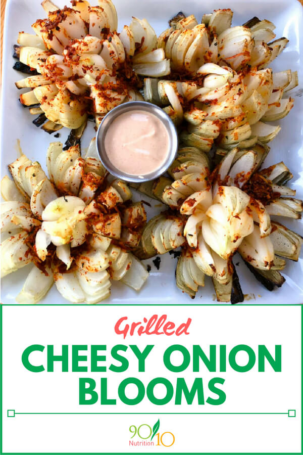 Grilled Cheesy Onion Blooms