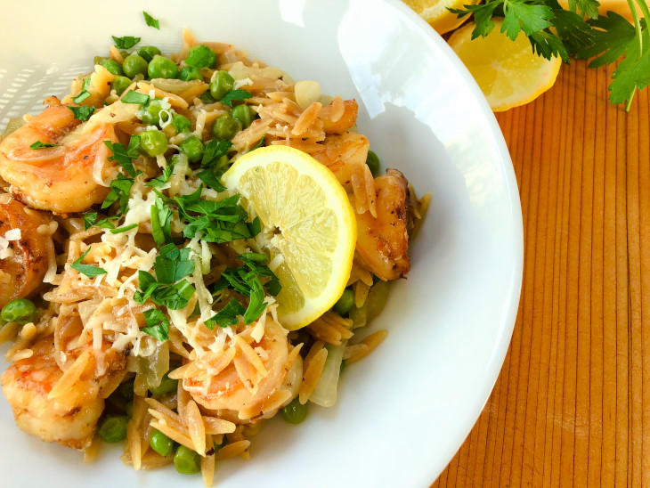 Healthy Shrimp and Orzo Bowls