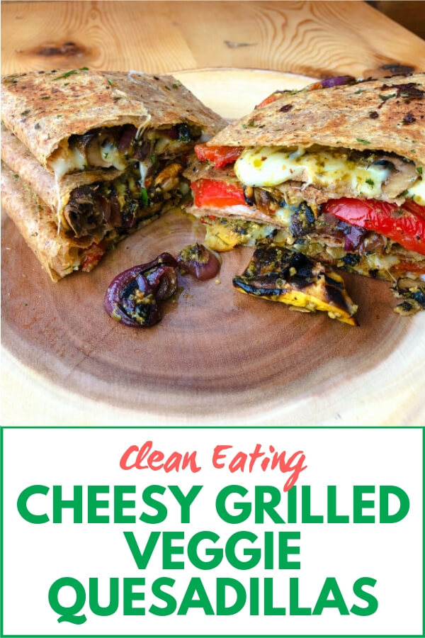 cheesy grilled vegetable quesadillas