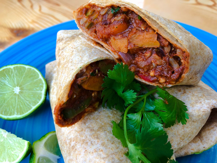 Clean Eating Vegan Burritos