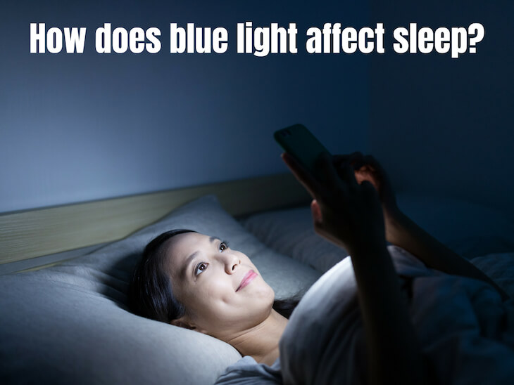 How does blue light affect sleep