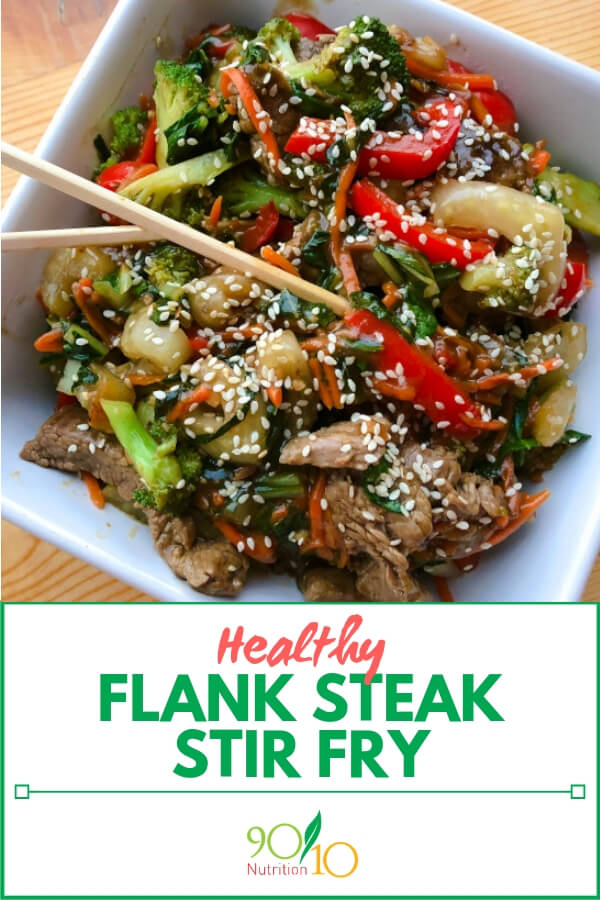 healthy flank steak stir fry