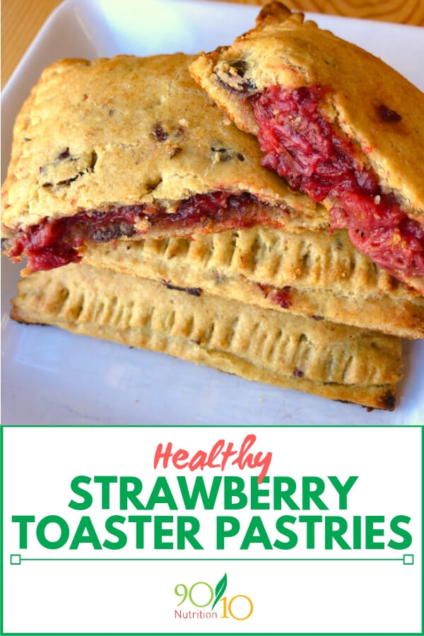 healthy strawberry toaster pastries