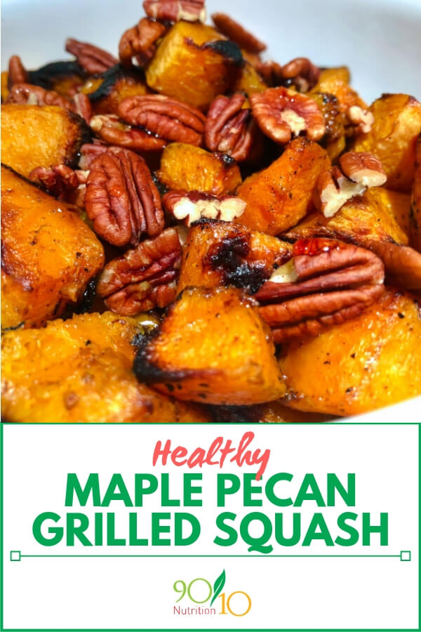 Maple Pecan Grilled Squash