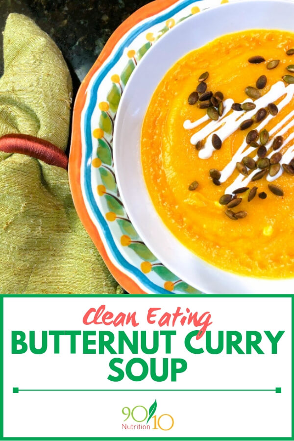 clean eating buttnernut curry soup