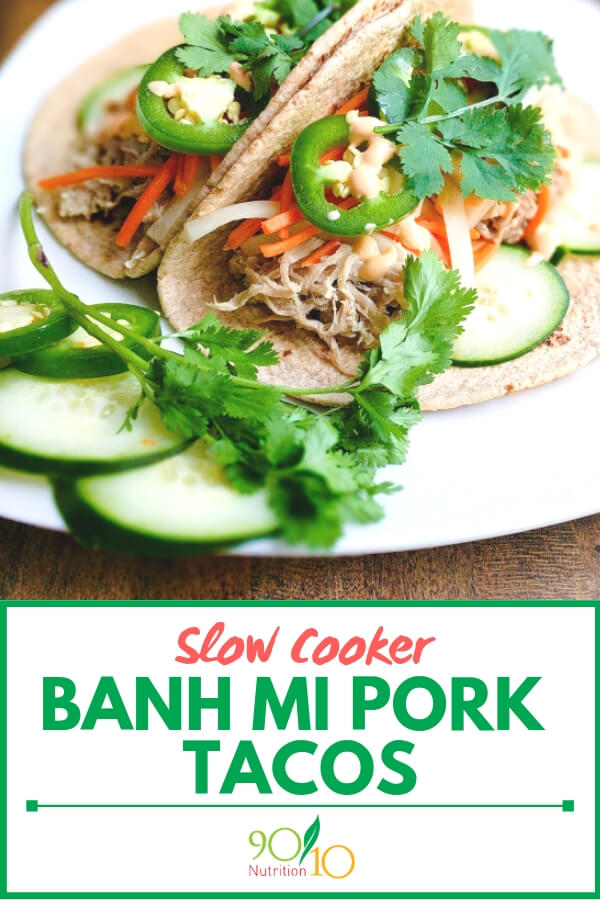 Slow Cooker Banh Mi Pork Tacos