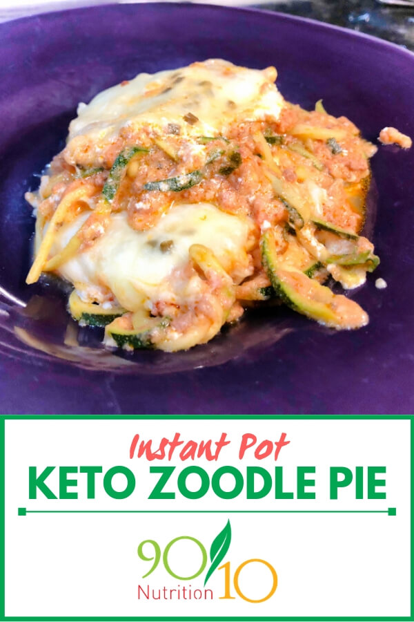 Instant Pot Keto Zoodle Pie