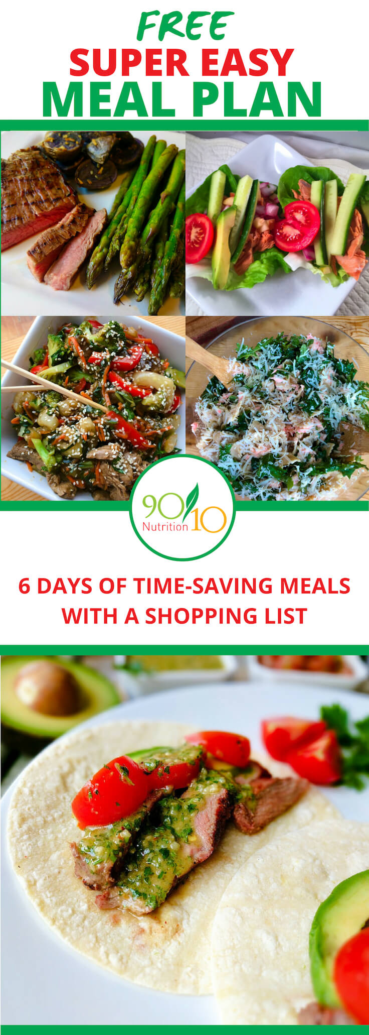 6-day easy meal plan