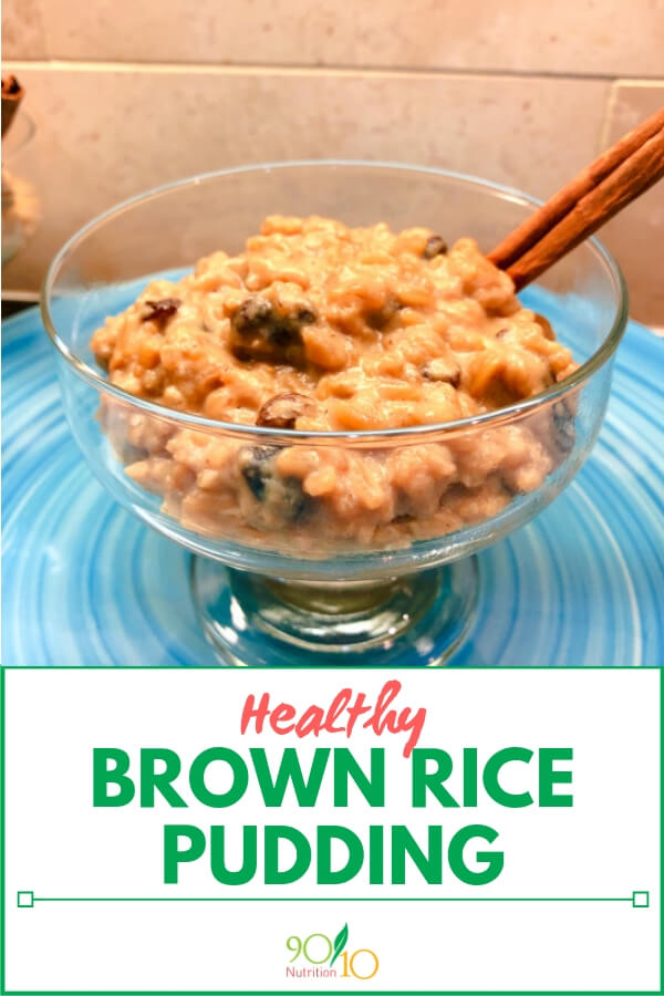 healthy brown rice pudding