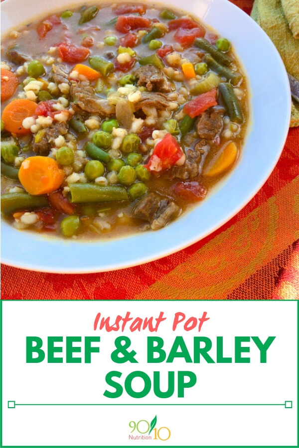 Instant Pot Beef and Barley Soup