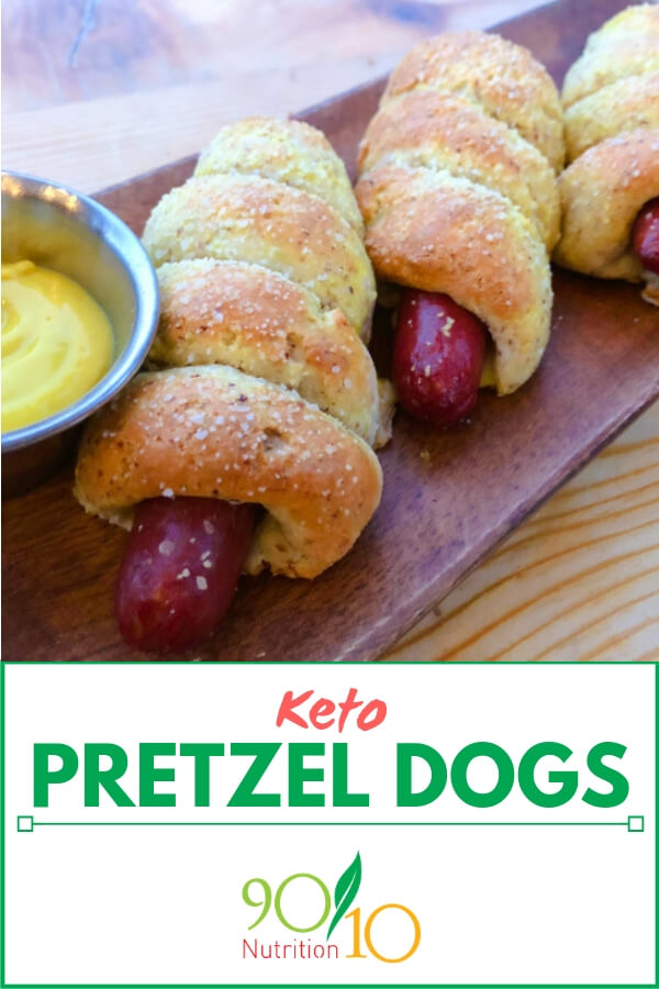 keto pretzel dogs