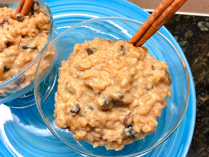 healthy brown rice pudding