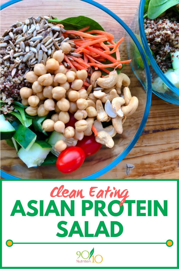 healthy asian protein salad