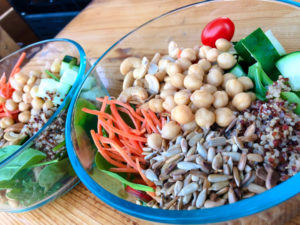 healthy asian protein salad