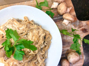 healthy vegan stroganoff