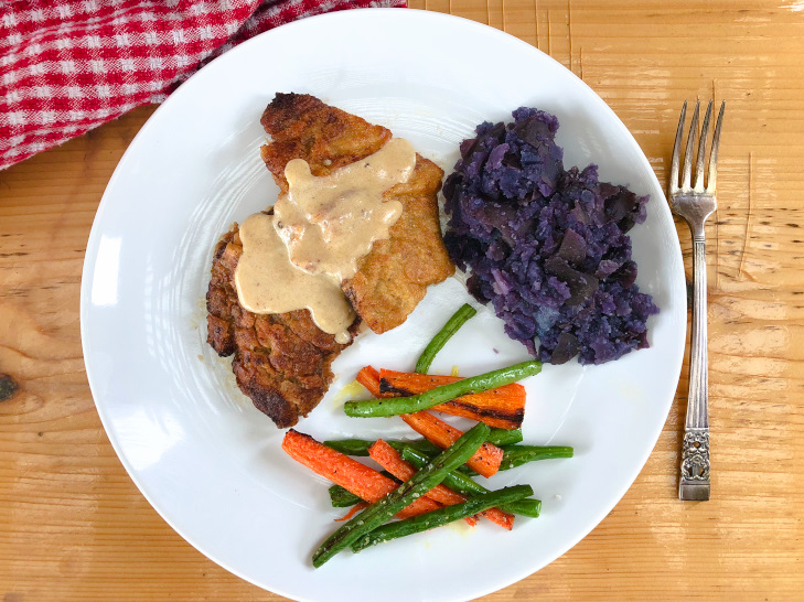 healthy chicken fried steak