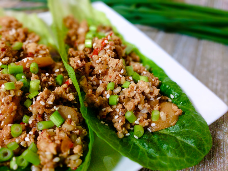 healthy chicken lettuce wraps