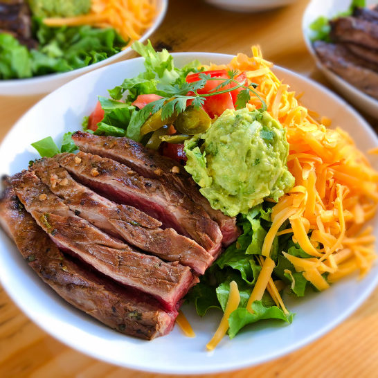 low carb carne asada bowls