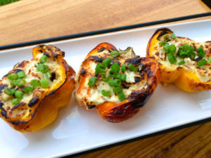 Cauliflower-Stuffed Grilled Bell Peppers