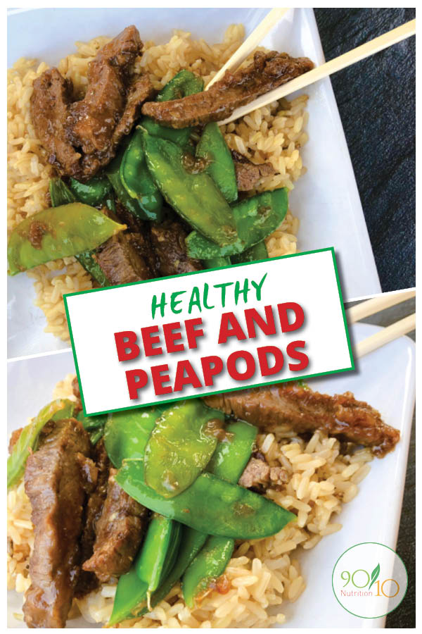 healthy beef and pea pods recipe