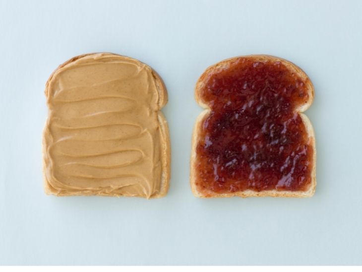 peanut butter jelly healthy swaps