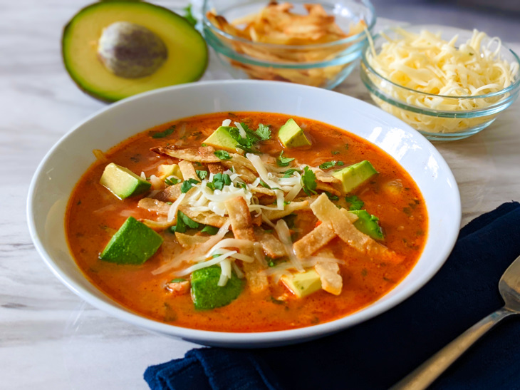 healthy chicken tortilla soup
